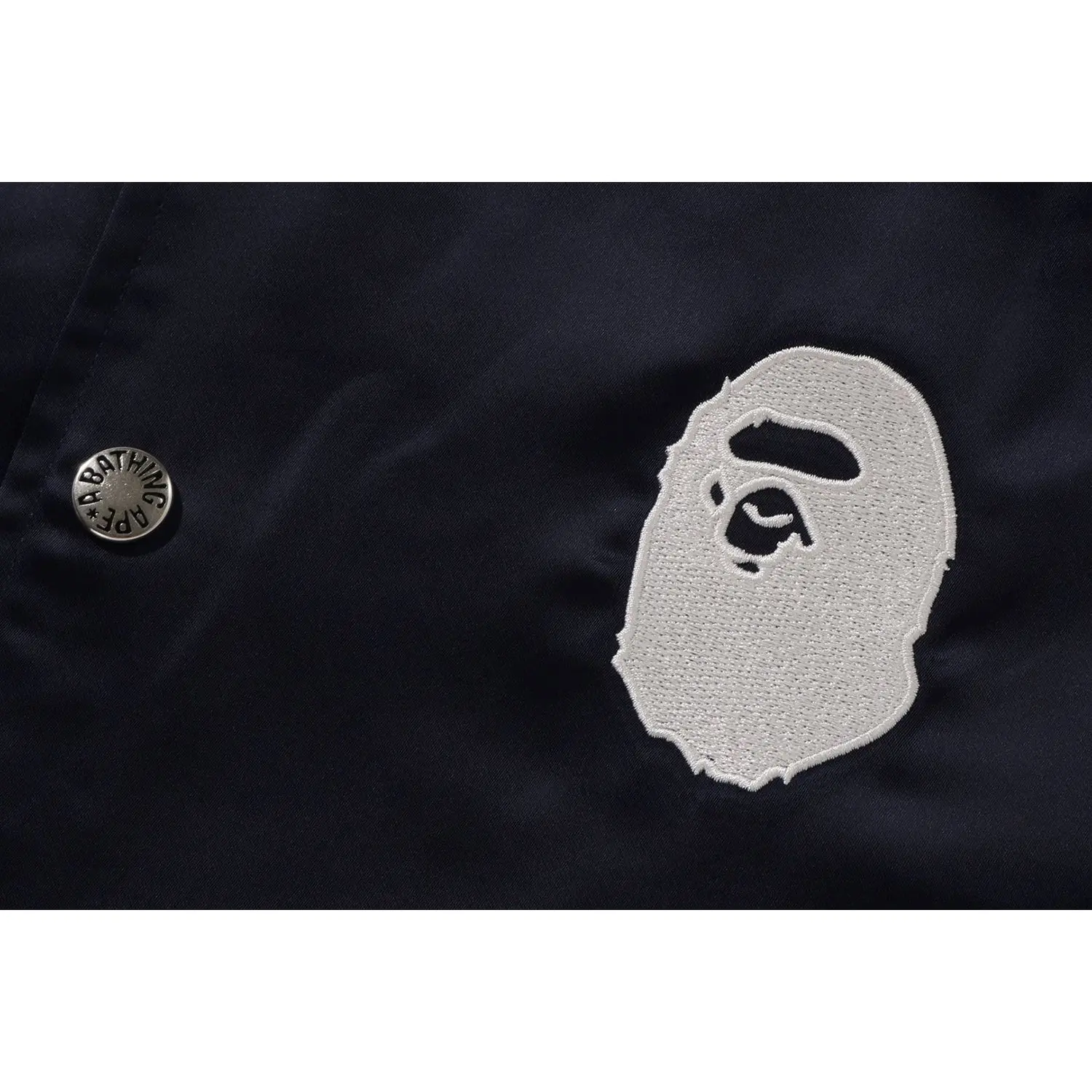 A BATHING APE NYLON VARSITY JACKET MENS - Image 3
