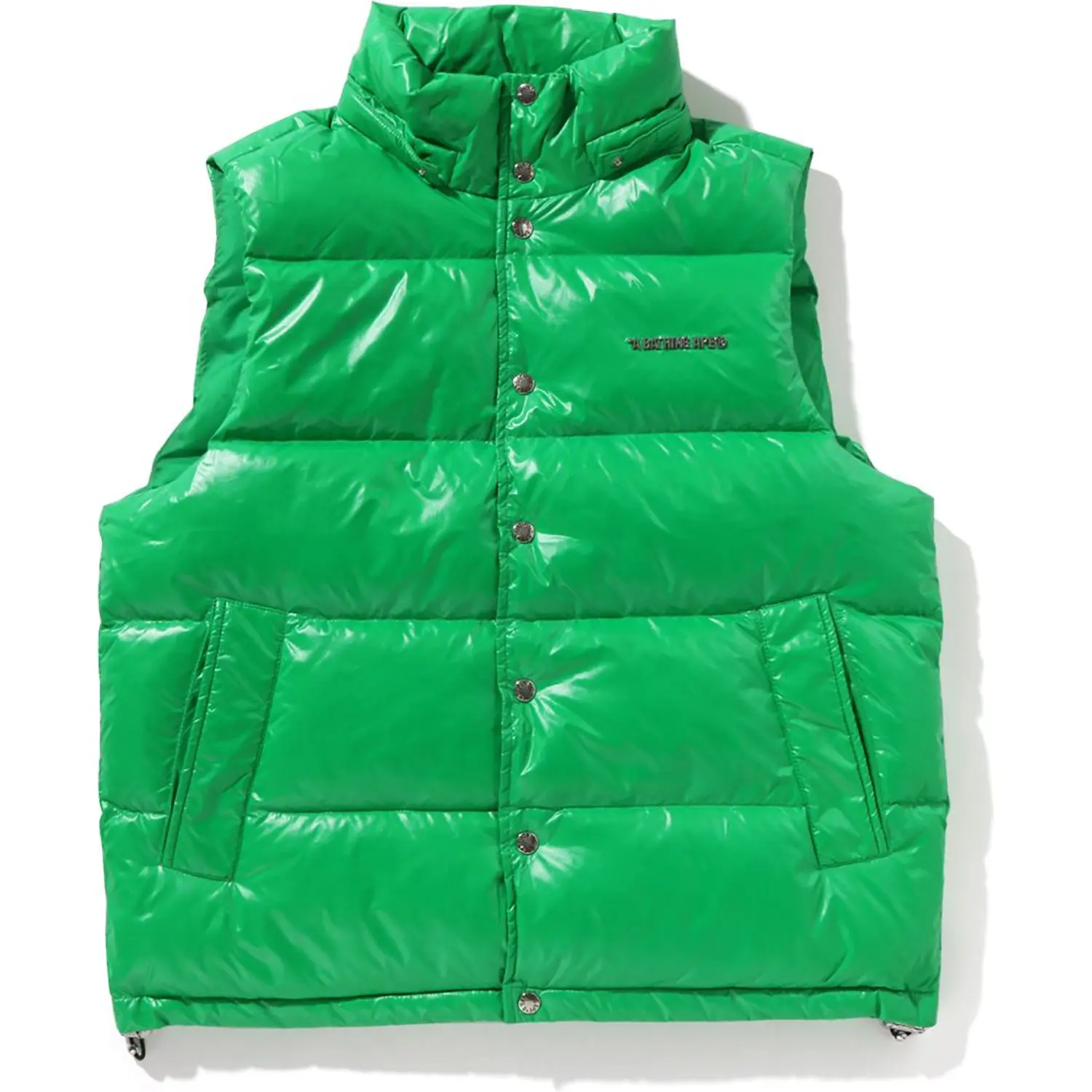 LINE CAMO DEBOSSED NYLON DOWN VEST MENS - Image 2