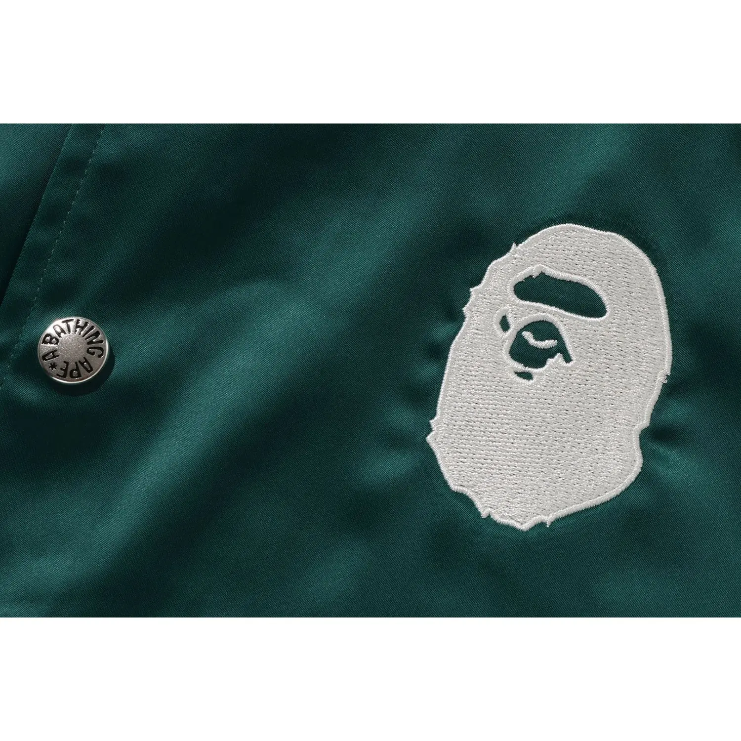 A BATHING APE NYLON VARSITY JACKET MENS - Image 7