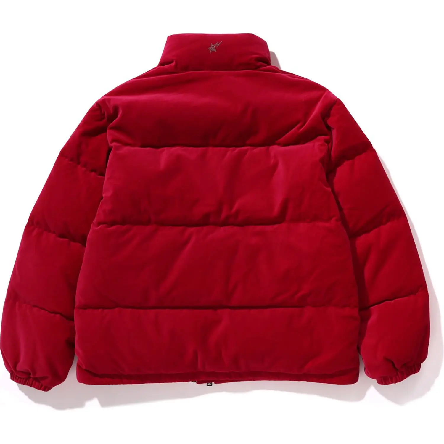 CRYSTAL STONE BAPE LOGO VELOUR DOWN JACKET LADIES - Image 2