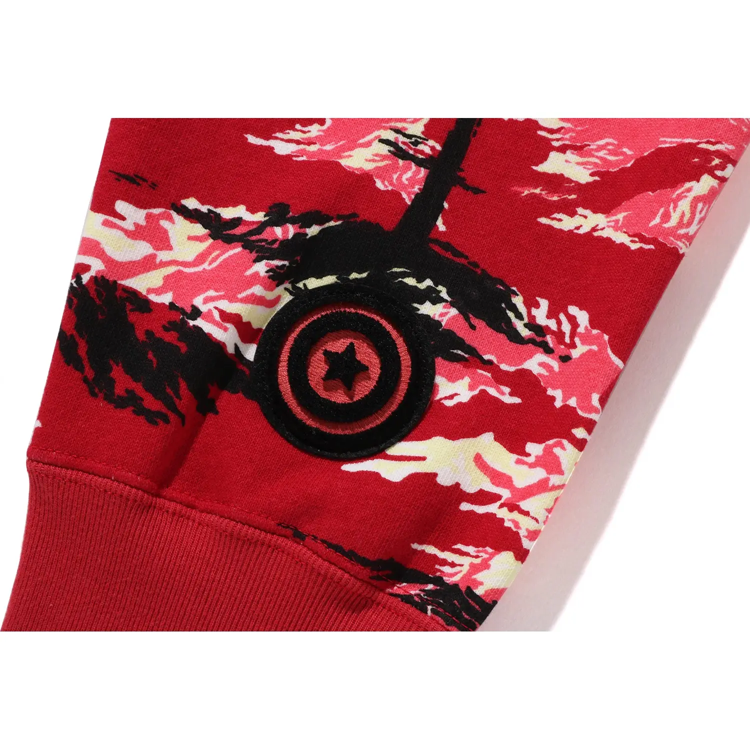 PALM TREE CAMO RELAXED FIT SHARK FULL ZIP HOODIE MENS - Image 15
