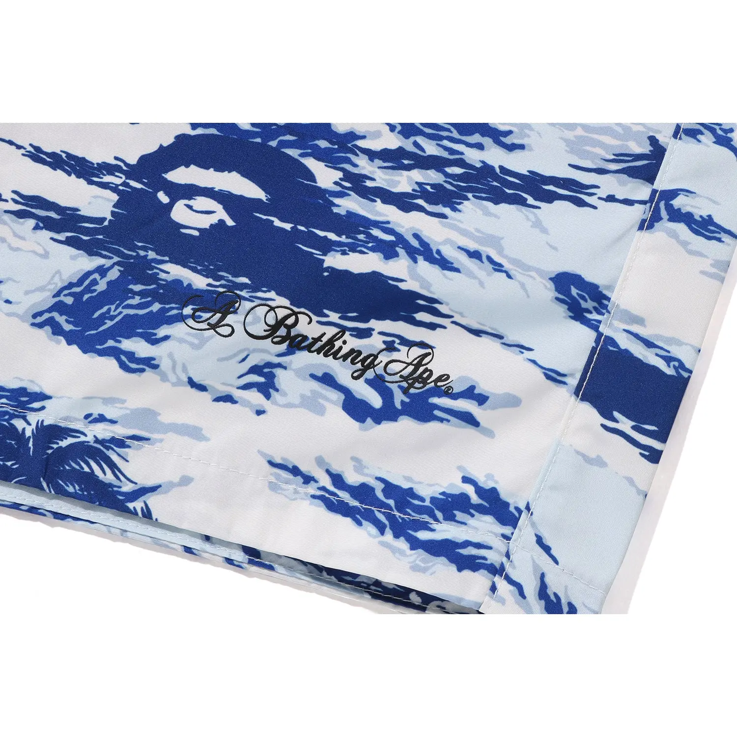 PALM TREE CAMO RELAXED FIT BEACH SHORTS MENS - Image 3