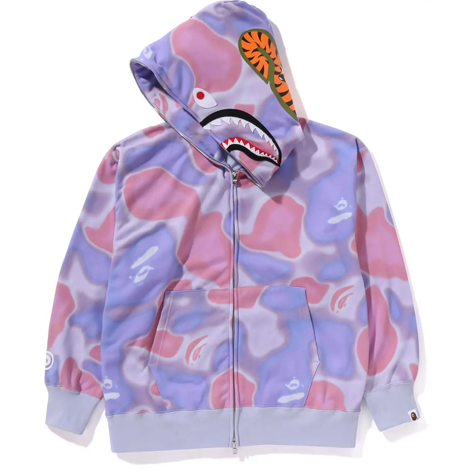 LIQUID CAMO SHARK RELAXED FIT FULL ZIP HOODIE MENS - Image 4