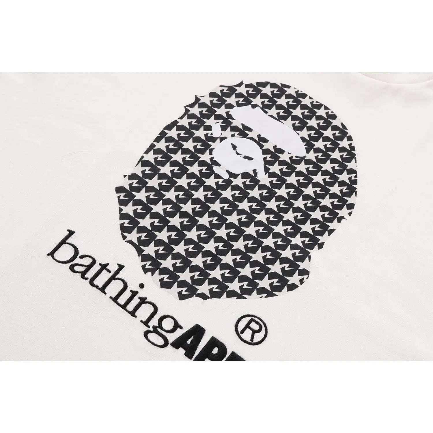 STA HOUNDSTOOTH BY BATHING APE RELAXED FIT TEE MENS - Image 3