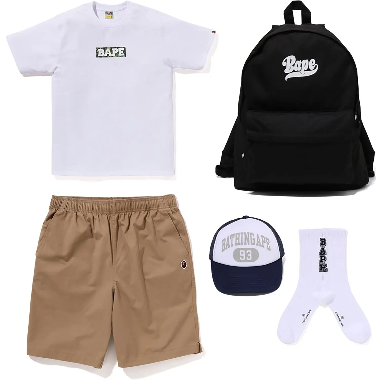 BAPE SUMMER BAG EASY CHINO SHORTS MENS