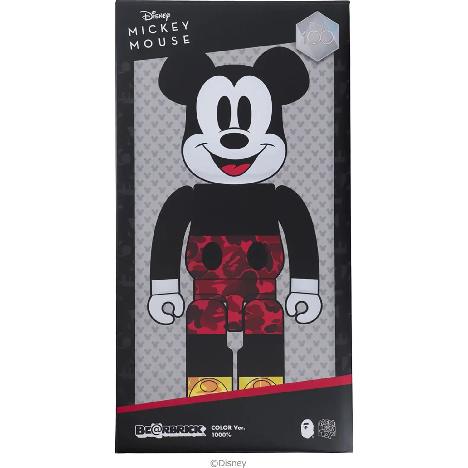 BAPE X MICKEY MOUSE ORIGINAL COLOR BE@RBRICK 1000% - Image 10