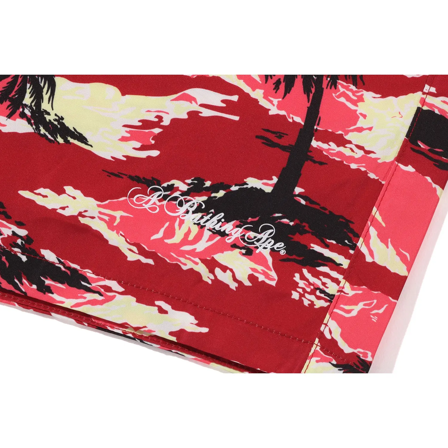 PALM TREE CAMO RELAXED FIT BEACH SHORTS MENS - Image 7