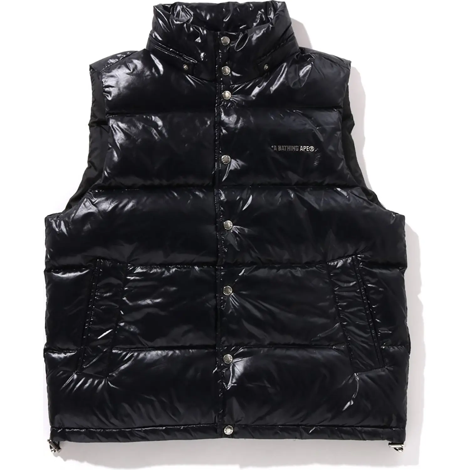 LINE CAMO DEBOSSED NYLON DOWN VEST MENS - Image 9