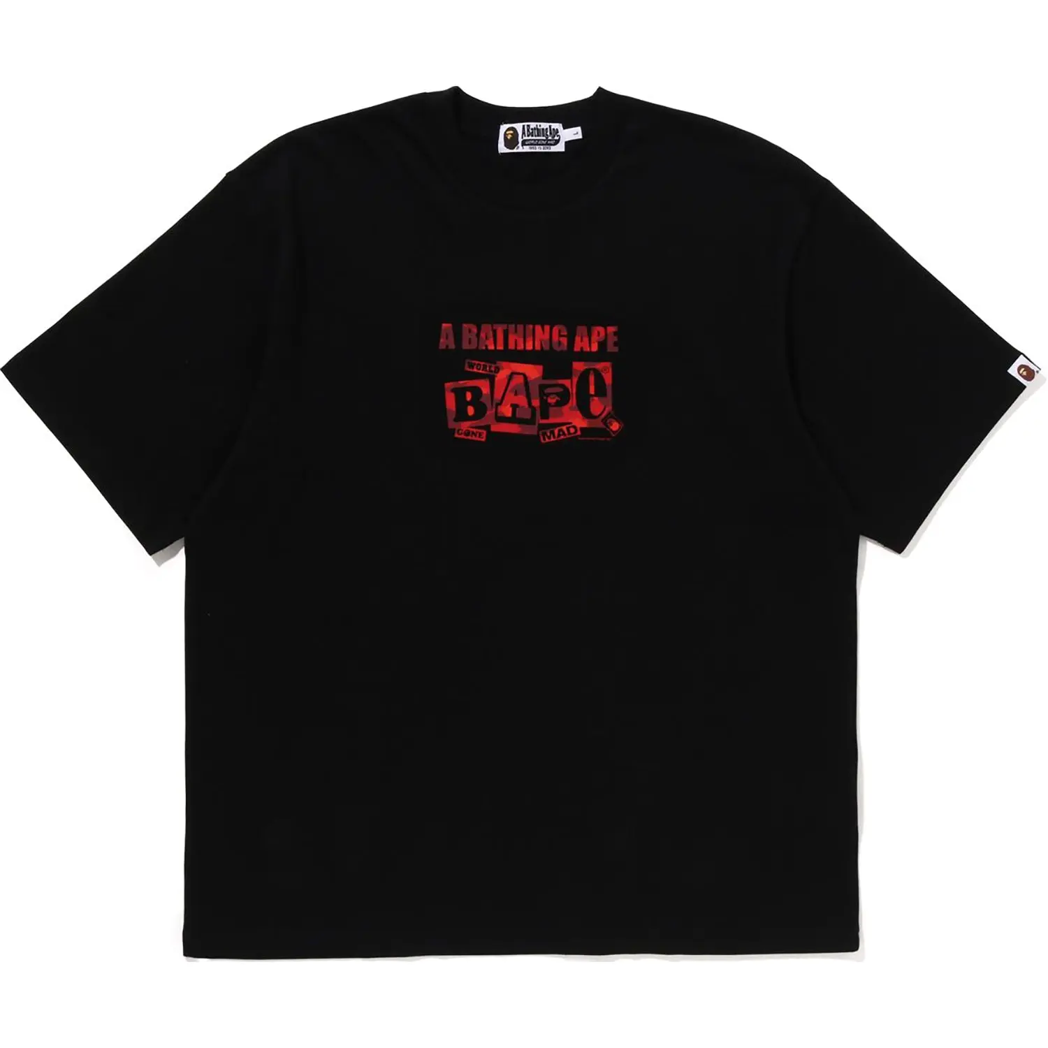 BAPE TEXT GRAPHIC TEE MENS