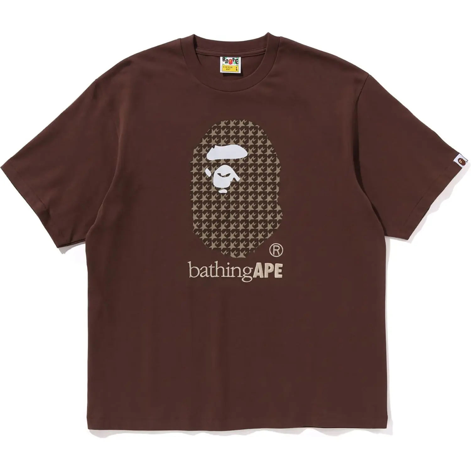 STA HOUNDSTOOTH BY BATHING APE RELAXED FIT TEE MENS - Image 7