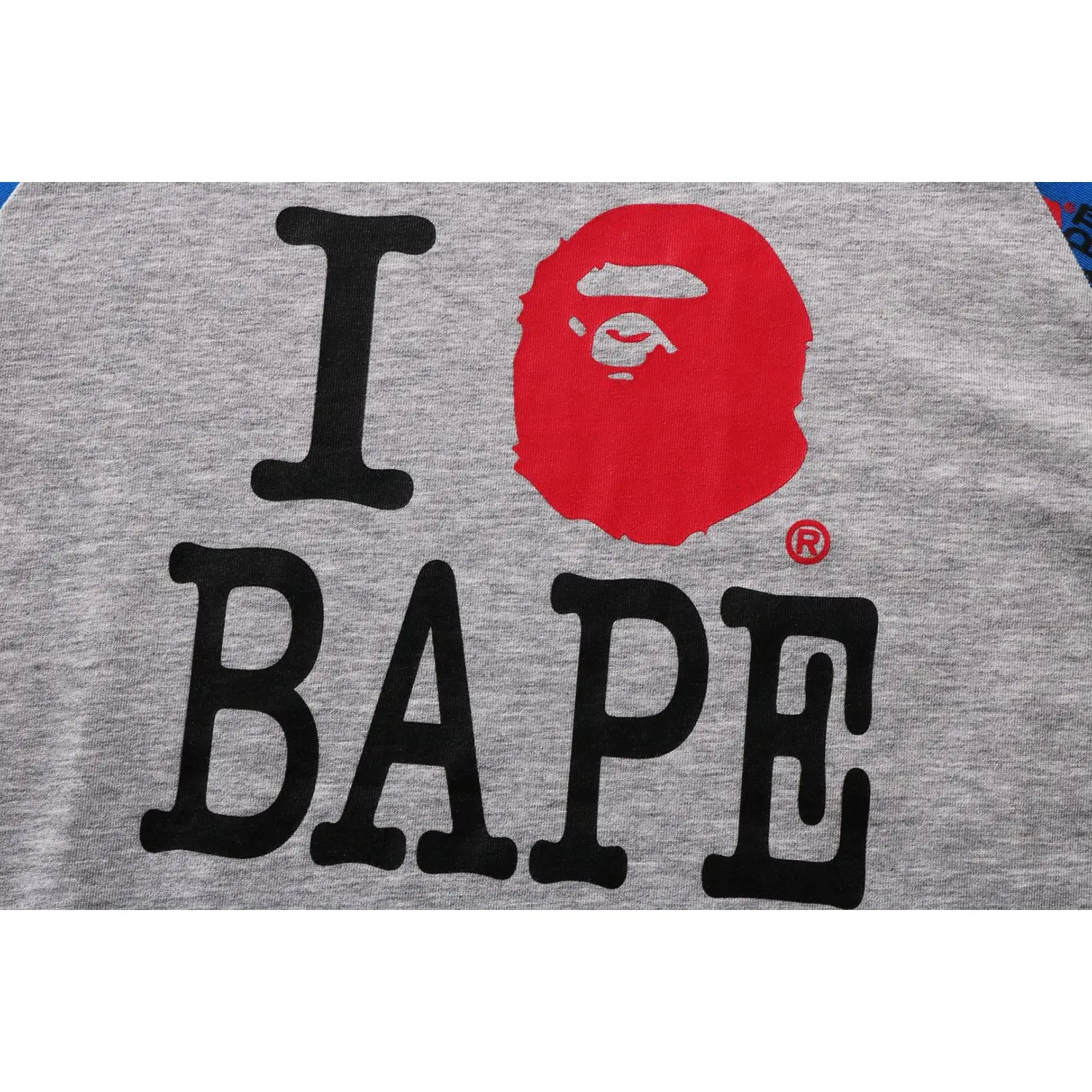 I LOVE BAPE RAGLAN LS TEE KIDS - Image 3