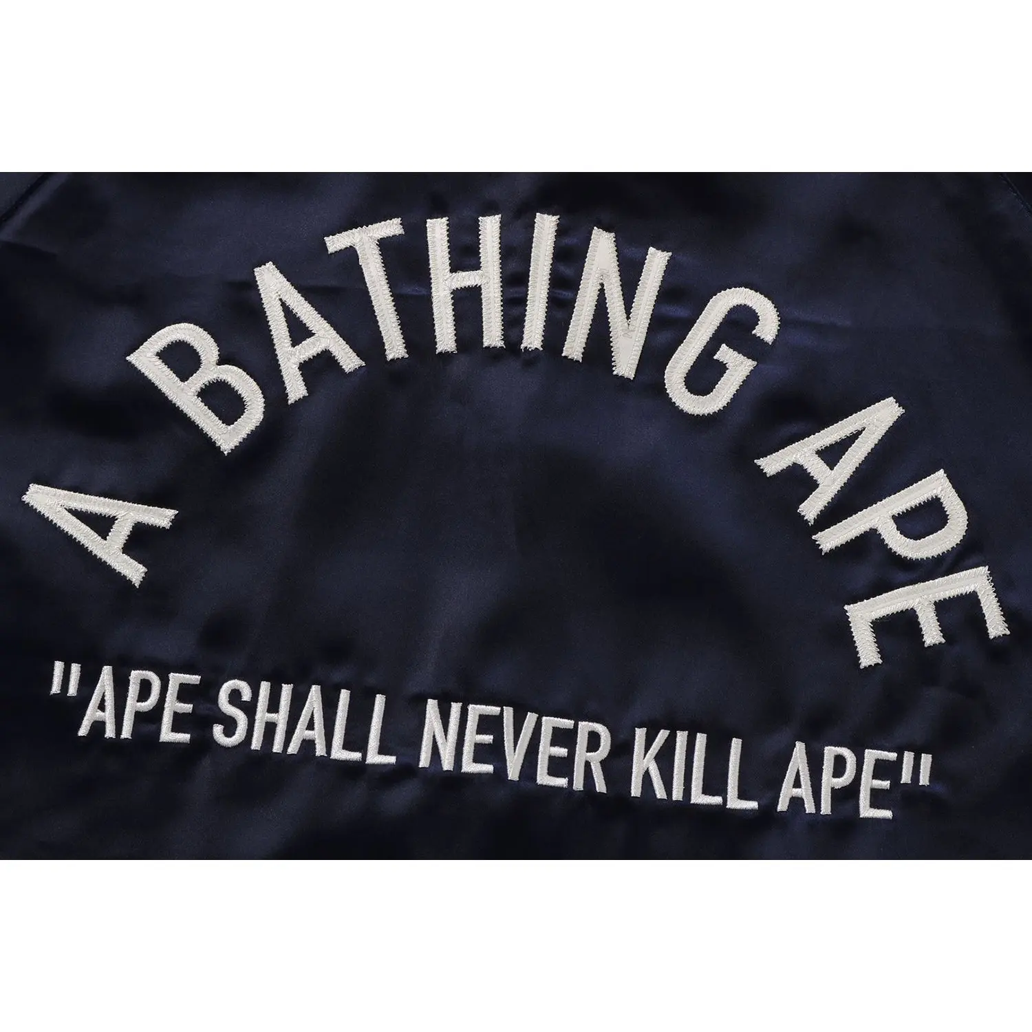 A BATHING APE NYLON VARSITY JACKET MENS - Image 4