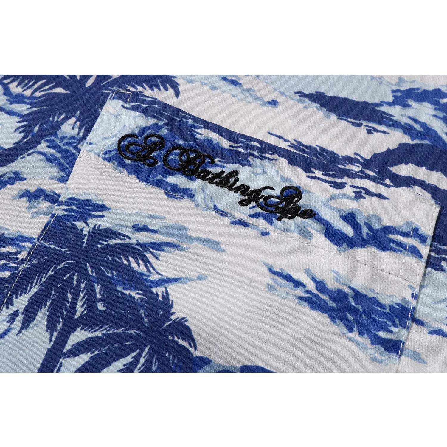 PALM TREE CAMO OPEN COLLAR POCKET SS SHIRT MENS - Image 3