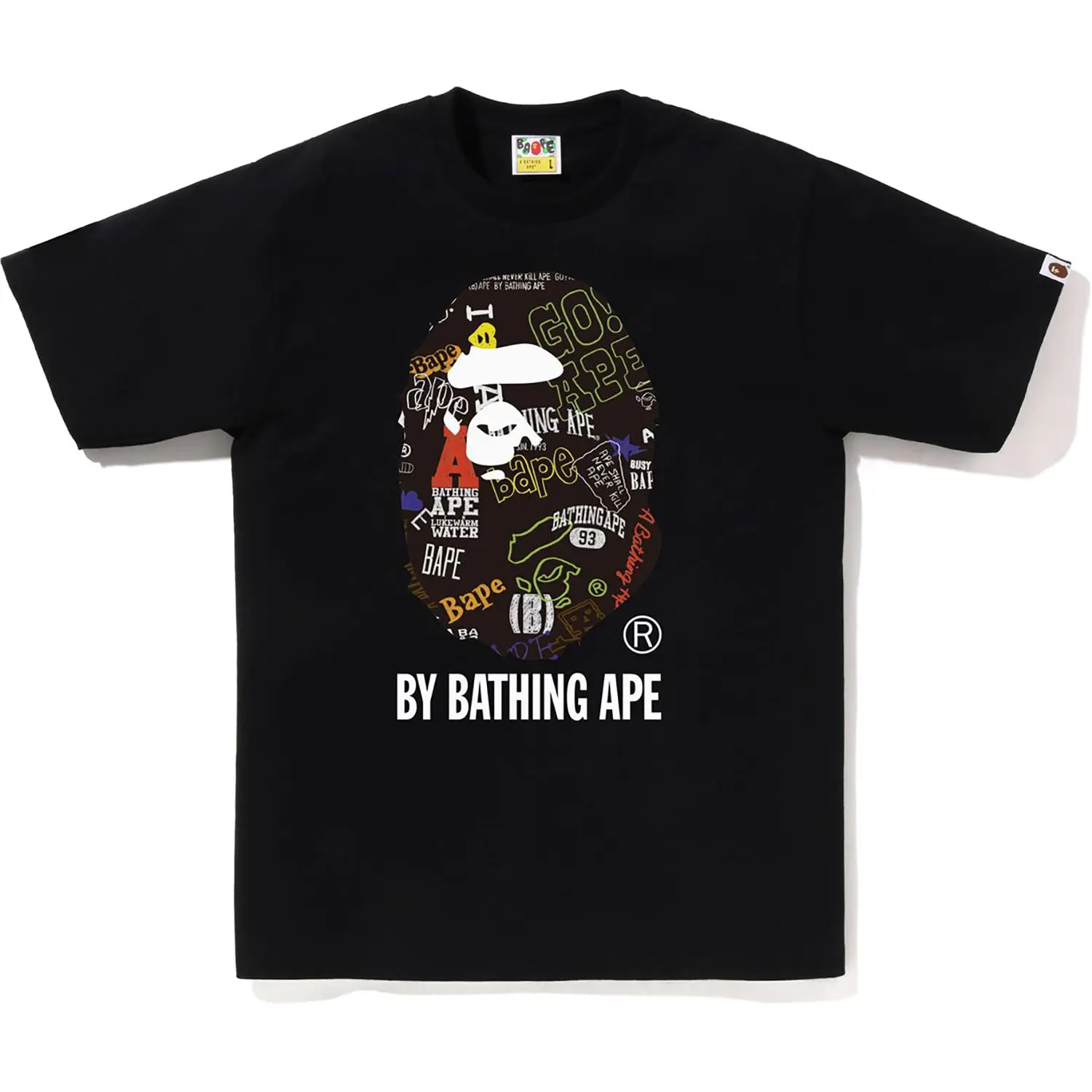 HAND DRAW PATTERN BY BATHING APE TEE MENS