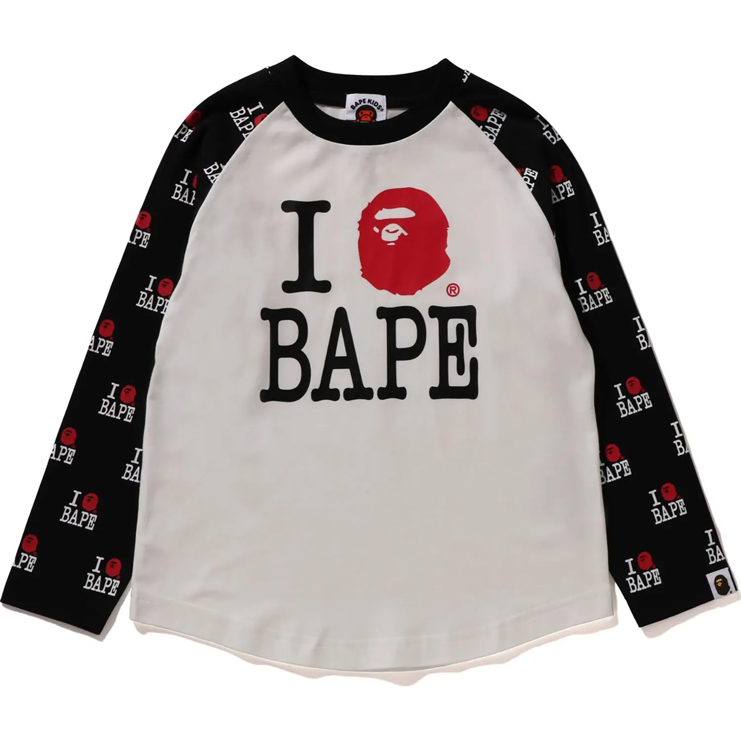 I LOVE BAPE RAGLAN LS TEE KIDS - Image 4