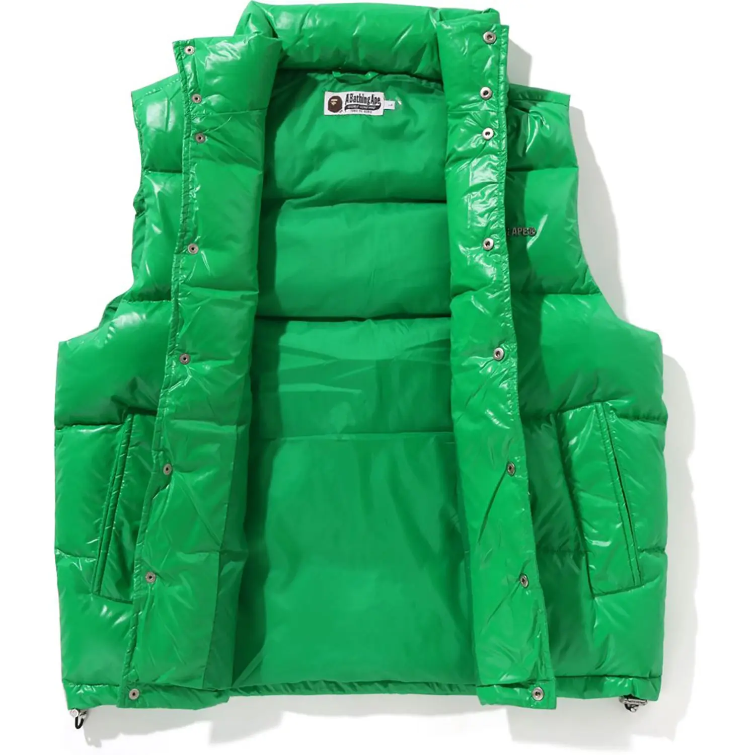 LINE CAMO DEBOSSED NYLON DOWN VEST MENS - Image 4