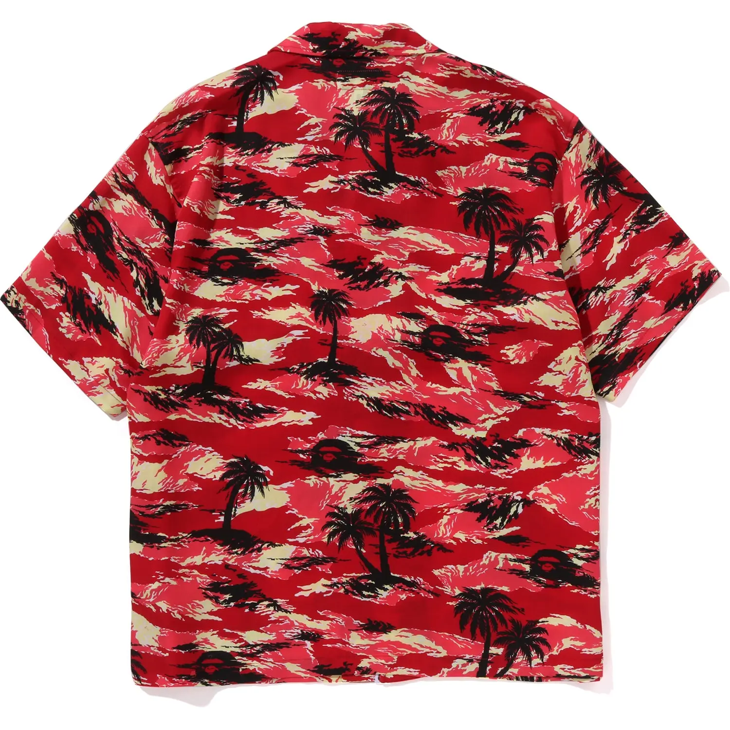 PALM TREE CAMO OPEN COLLAR POCKET SS SHIRT MENS - Image 5