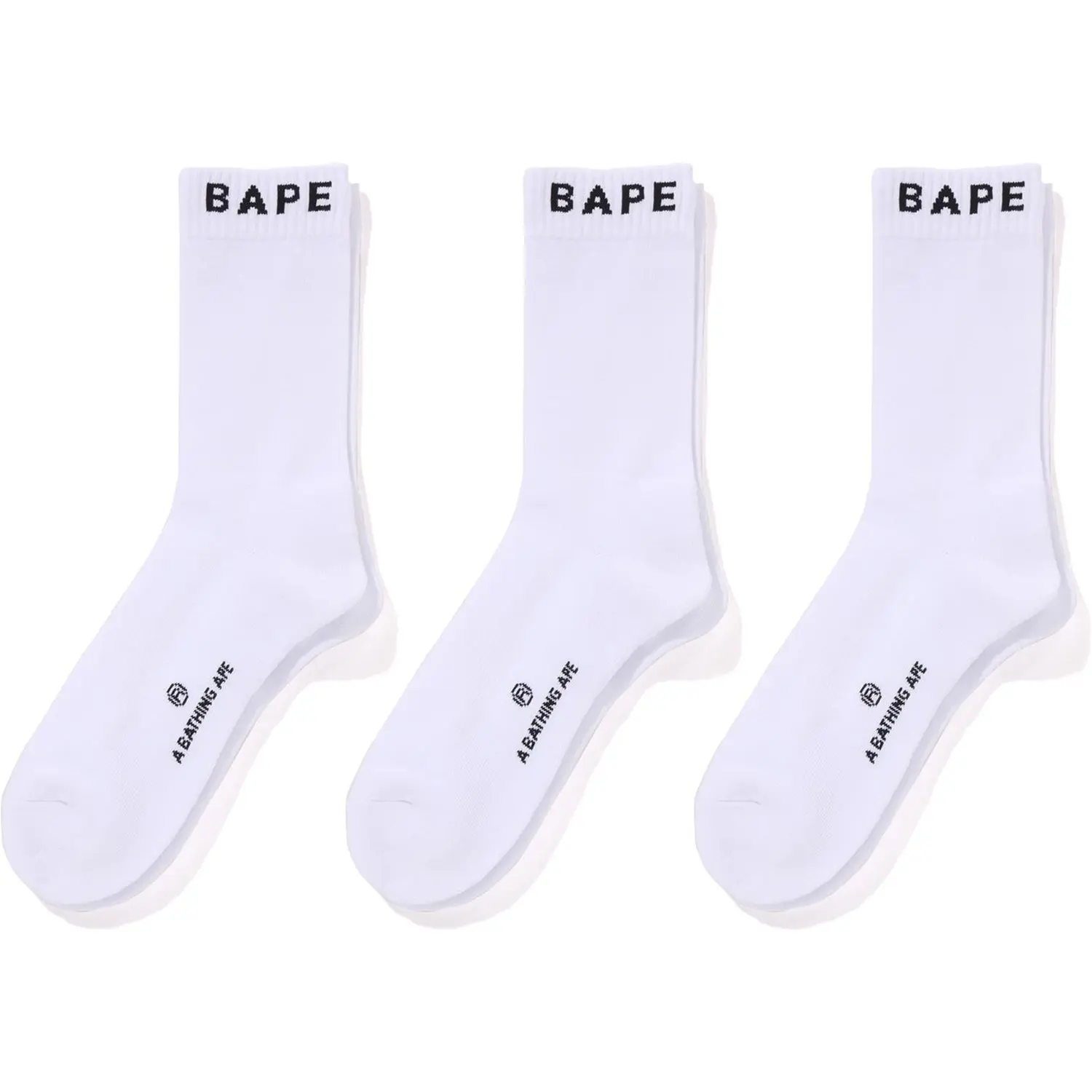 BAPE SOCKS 3 PAIRS MENS - Image 2