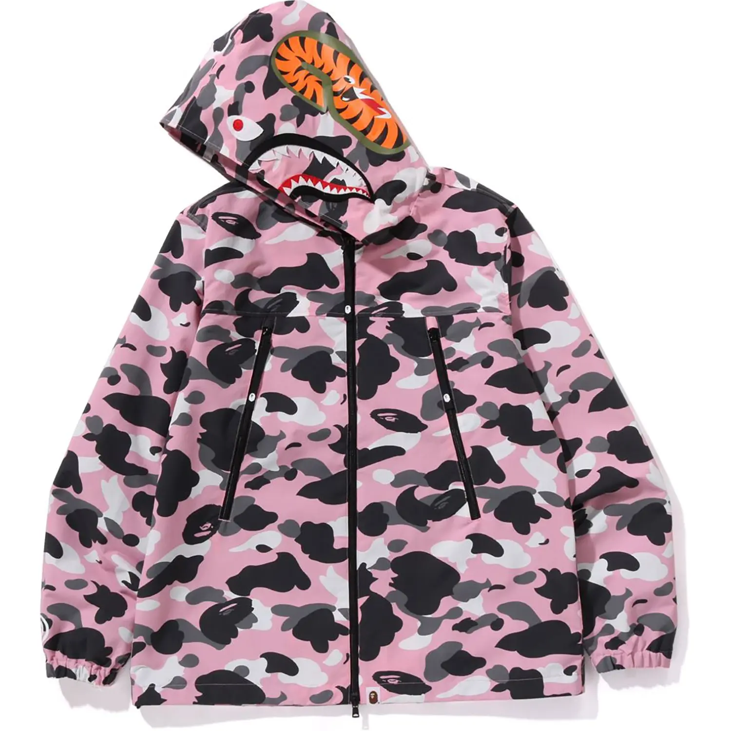 WARM UP CAMO SHARK HOODIE JACKET MENS - Image 2