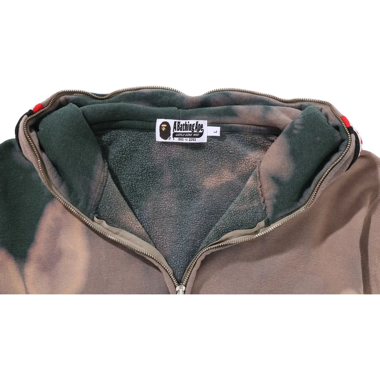 HAND DYE SHARK FULL ZIP HOODIE MENS - Image 12