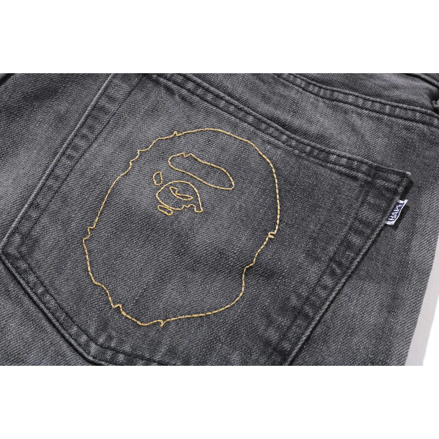 HIGH TONE BLEACH REGULAR FIT DENIM PANTS MENS - Image 3