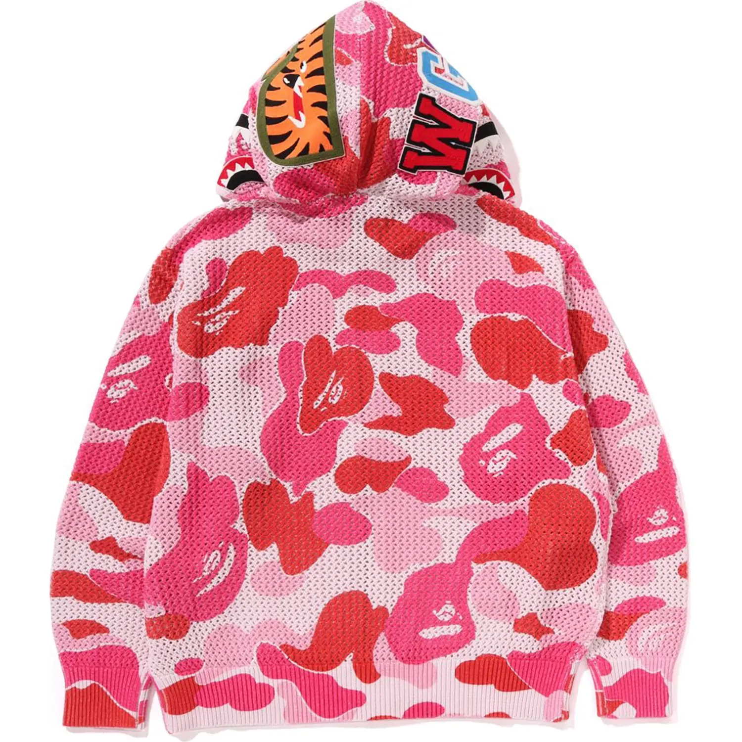 ABC CAMO CROCHET RELAXED FIT SHARK FULL ZIP HOODIE MENS - Image 15