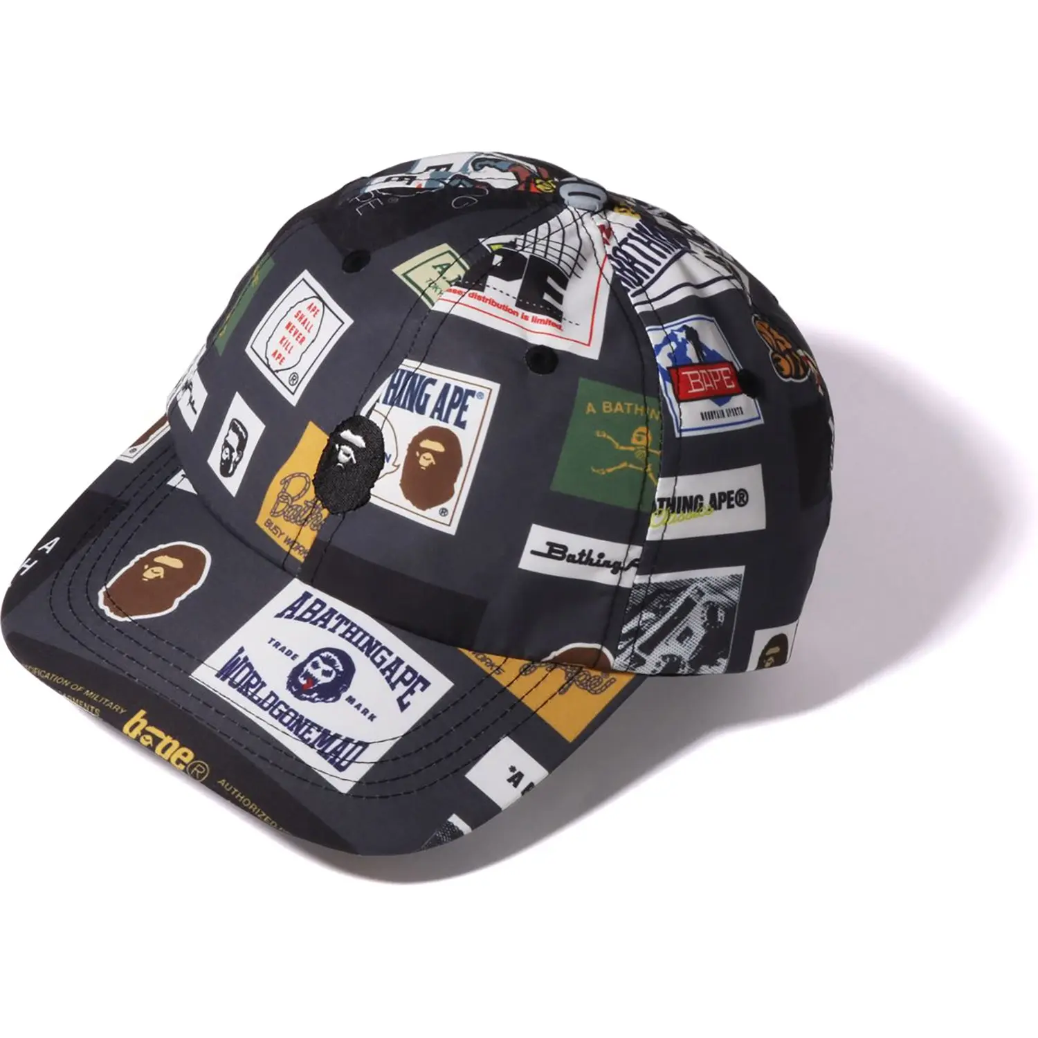 BAPE MULTI LABEL PANEL CAP MENS