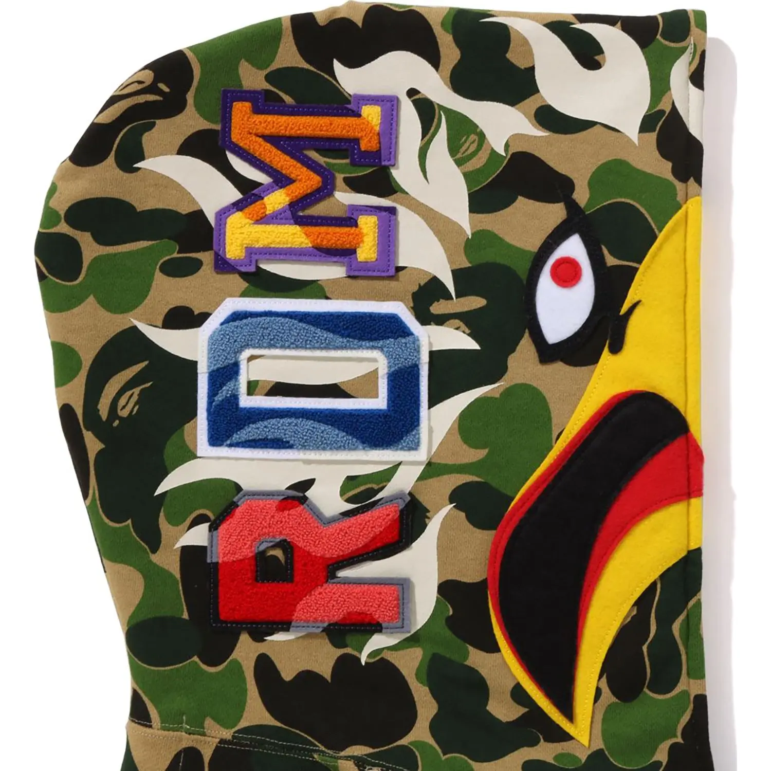 BAPE X READYMADE ABC CAMO EAGLE RELAXED FIT FULL ZIP HOODIE MENS - Image 5
