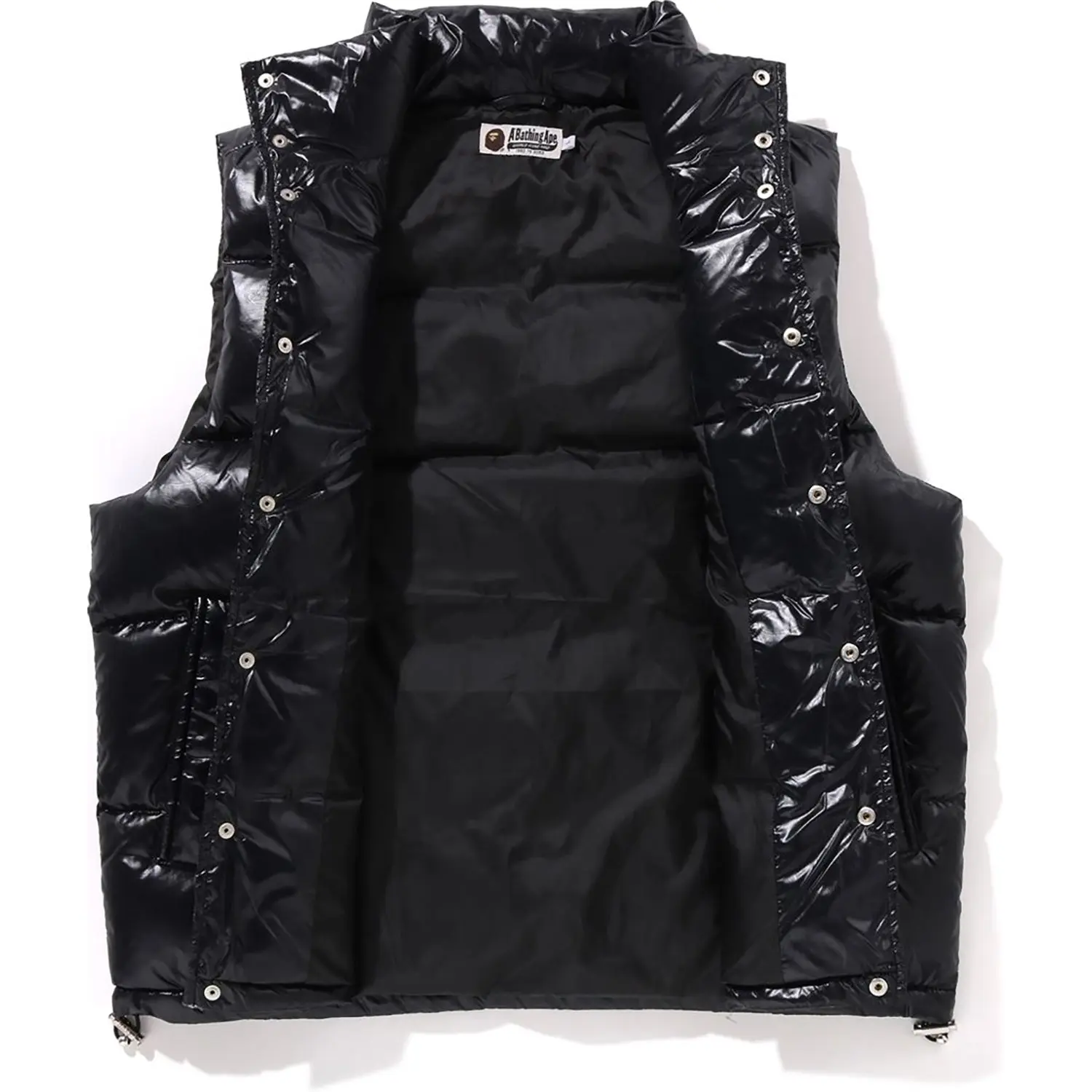 LINE CAMO DEBOSSED NYLON DOWN VEST MENS - Image 11
